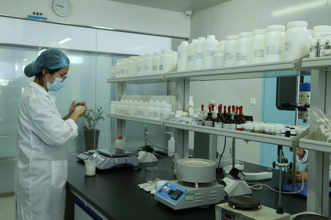Formulation laboratory — bench samples and stability testing
